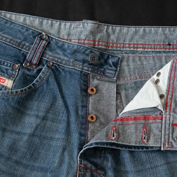 Diesel Industry Mens Yokees Medium Wash Size 33 - Picture 8 of 11